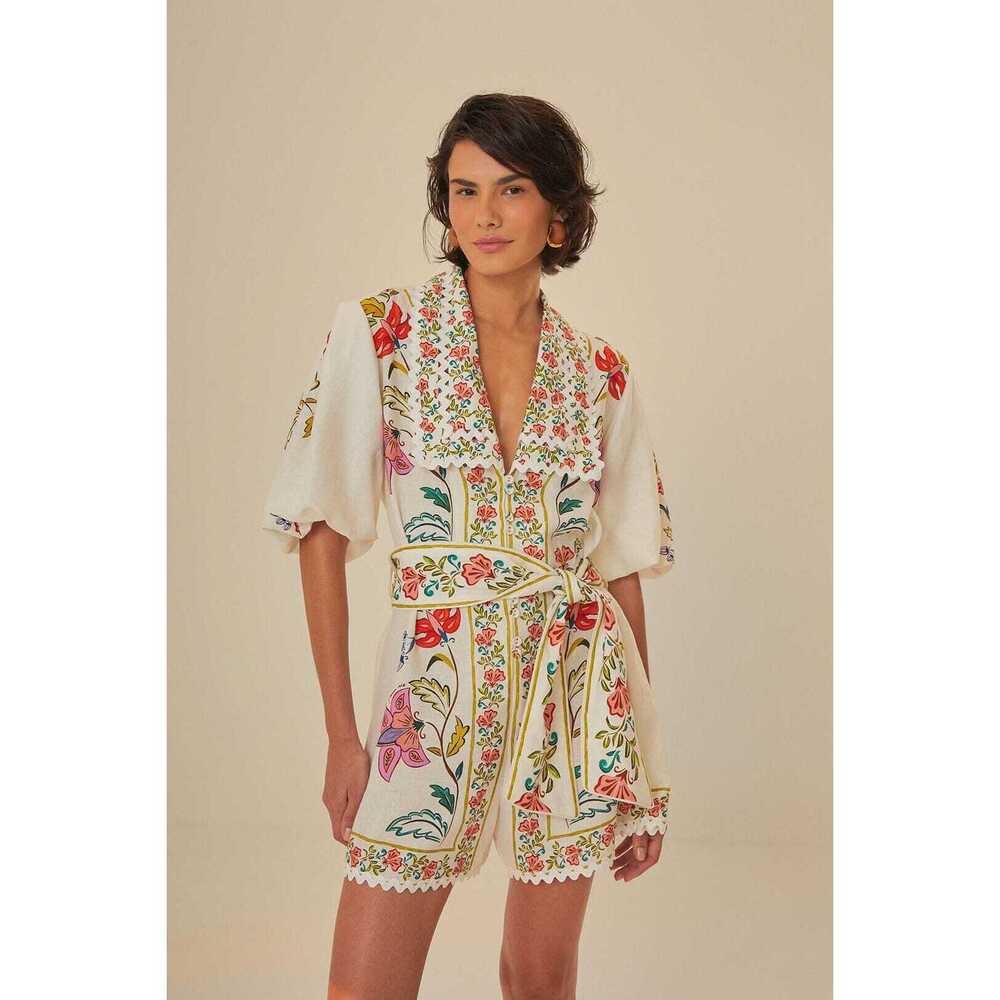 Off-White Floral Insects Romper